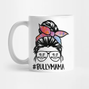 American bully mom messy bun Mug